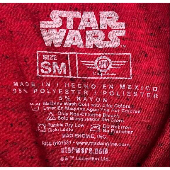 Star Wars Rogue One Red T-Shirt Size Small Poster of Characters Rebel Crew Andor - Picture 3 of 9